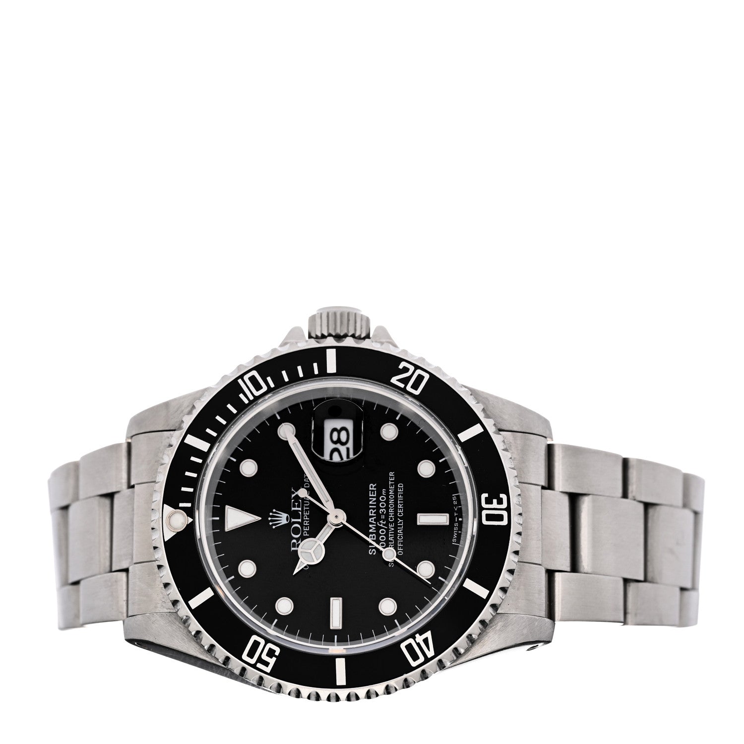 Rolex Stainless Steel 40mm Oyster Perpetual Submariner Date Watch Black 16610 2 of 5