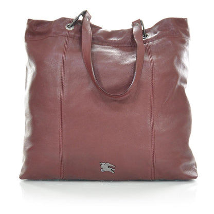 Burberry Leather Packable Drawstring Tote Dark Red 1 of 8