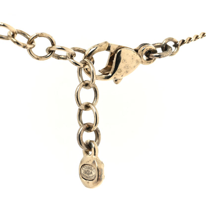 Chanel Crystal CC Pendant Necklace Gold 4 of 4