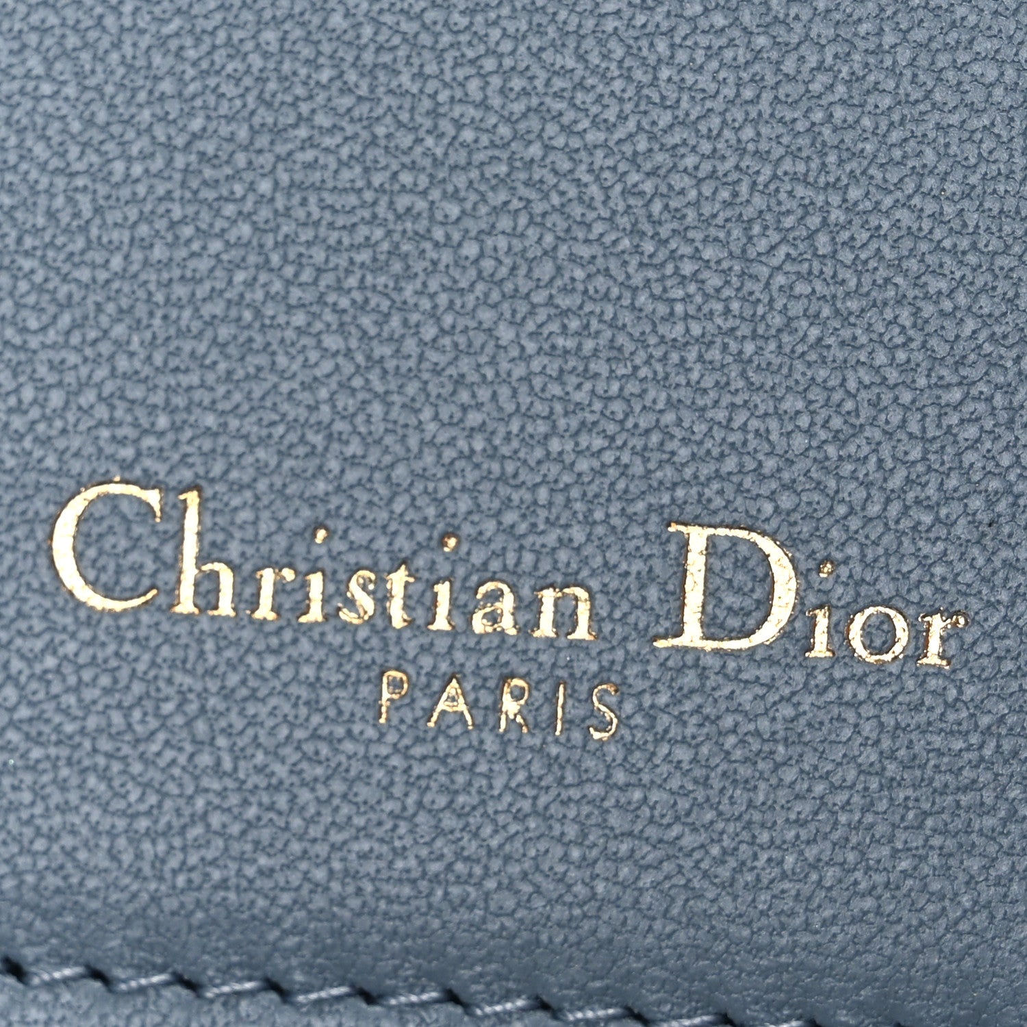 Christian Dior Goatskin Saddle Wallet Cloud Blue 6 of 10