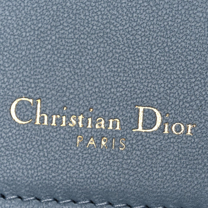 Christian Dior Goatskin Saddle Wallet Cloud Blue 6 of 10