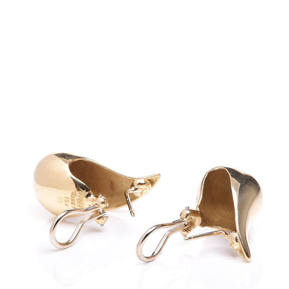 Tiffany 18K Yellow Gold Elsa Peretti Teardrop Earrings 4 of 4