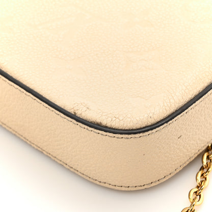Louis Vuitton Empreinte Pochette Felicie Chain Wallet Cream 12 of 15