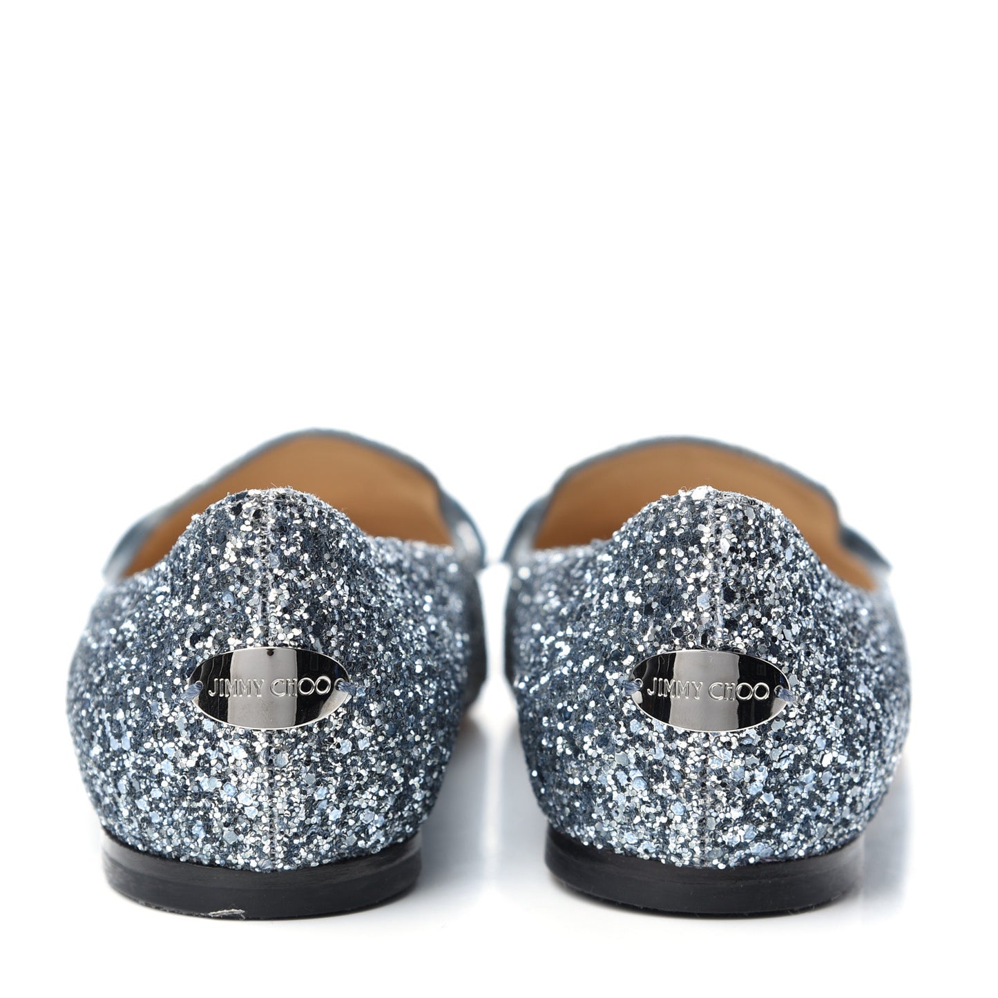 Glitter Degrade Fireball Gabie Flats 37.5 Silver Dusk Blue