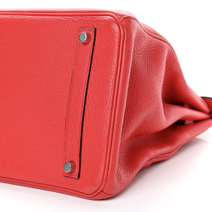 Hermes Taurillon Clemence Birkin 35 Bougainvillea 9 of 9