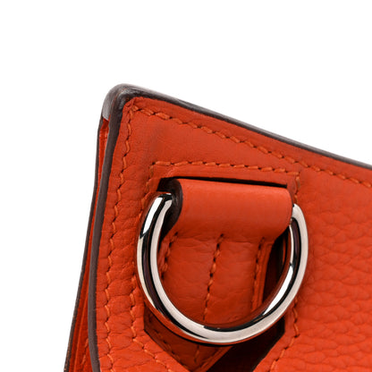 Hermes Taurillon Clemence Jypsiere 31 Orange 12 of 13