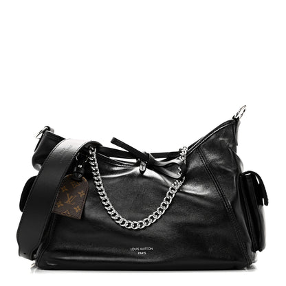 Louis Vuitton Lambskin CarryAll Cargo Vibe PM Black 1 of 9