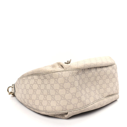Gucci Guccissima Signature Medium Emily Hobo Mystic White 4 of 11