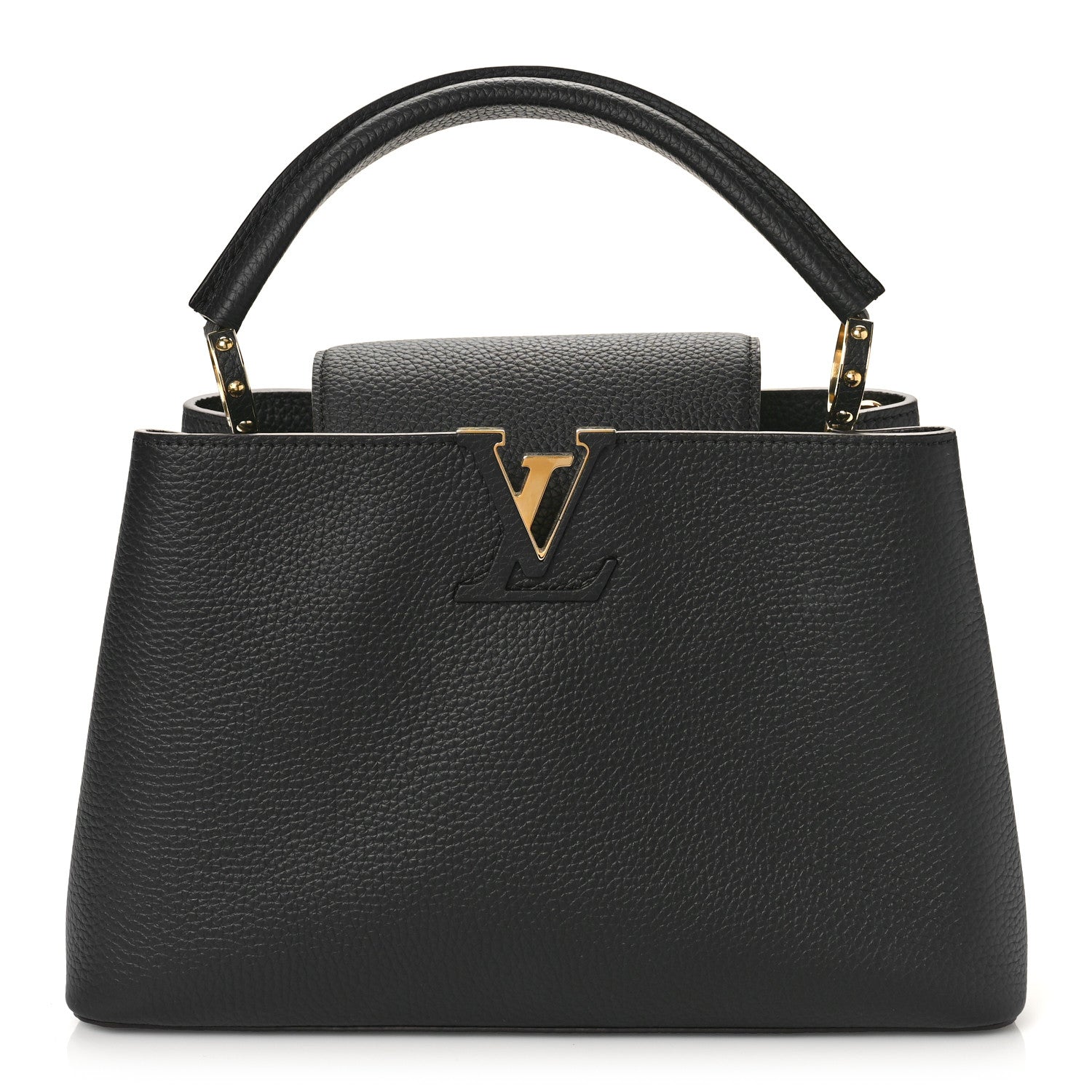 Louis Vuitton Taurillon Capucines PM Black 1 of 8