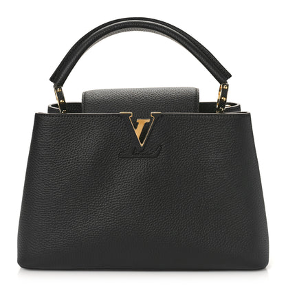 Louis Vuitton Taurillon Capucines PM Black 1 of 8