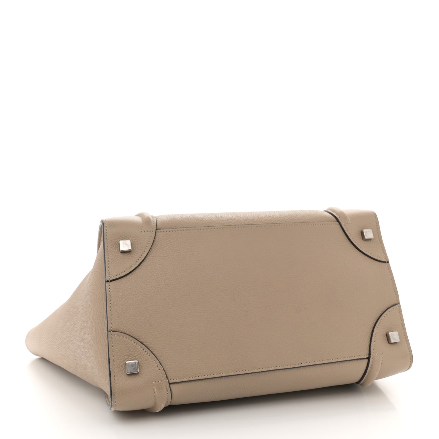 Drummed Calfskin Mini Luggage Dune