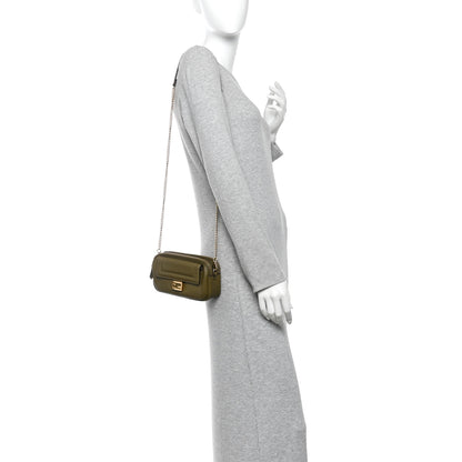 Fendi Vitello Grace Matte Easy Baguette Olive 2 of 12