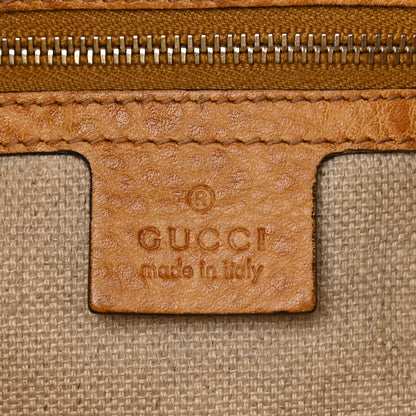 Gucci Pebbled Calfskin Large New Jackie Shoulder Bag Brown 6 of 17