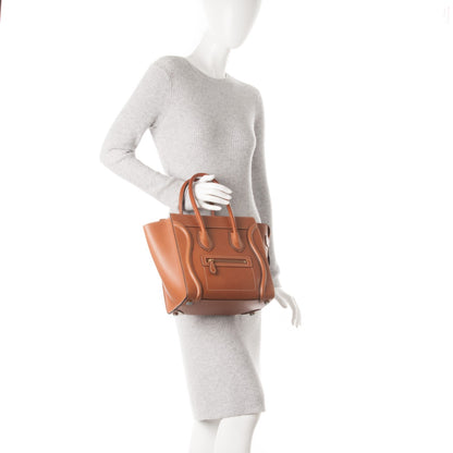 Celine Natural Calfskin Micro Luggage Tan 2 of 8