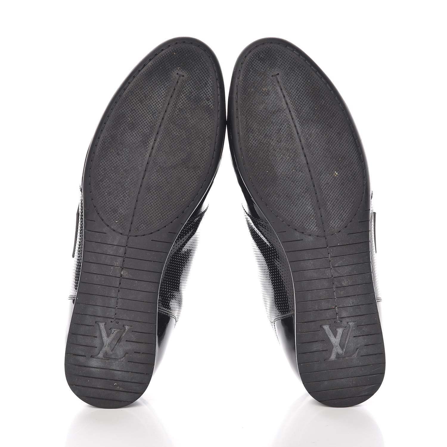 Louis Vuitton Patent Calfskin Sneakers 9 Black 7 of 14