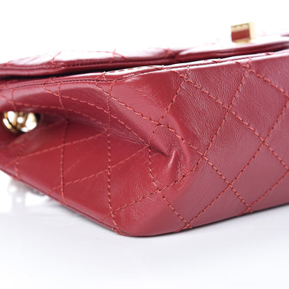 Chanel Aged Calfskin Quilted 2.55 Reissue 224 Flap Red 5 of 11