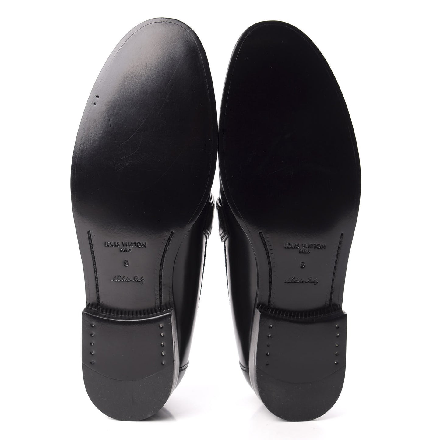 Calfskin Mens Major Loafers 9 Black