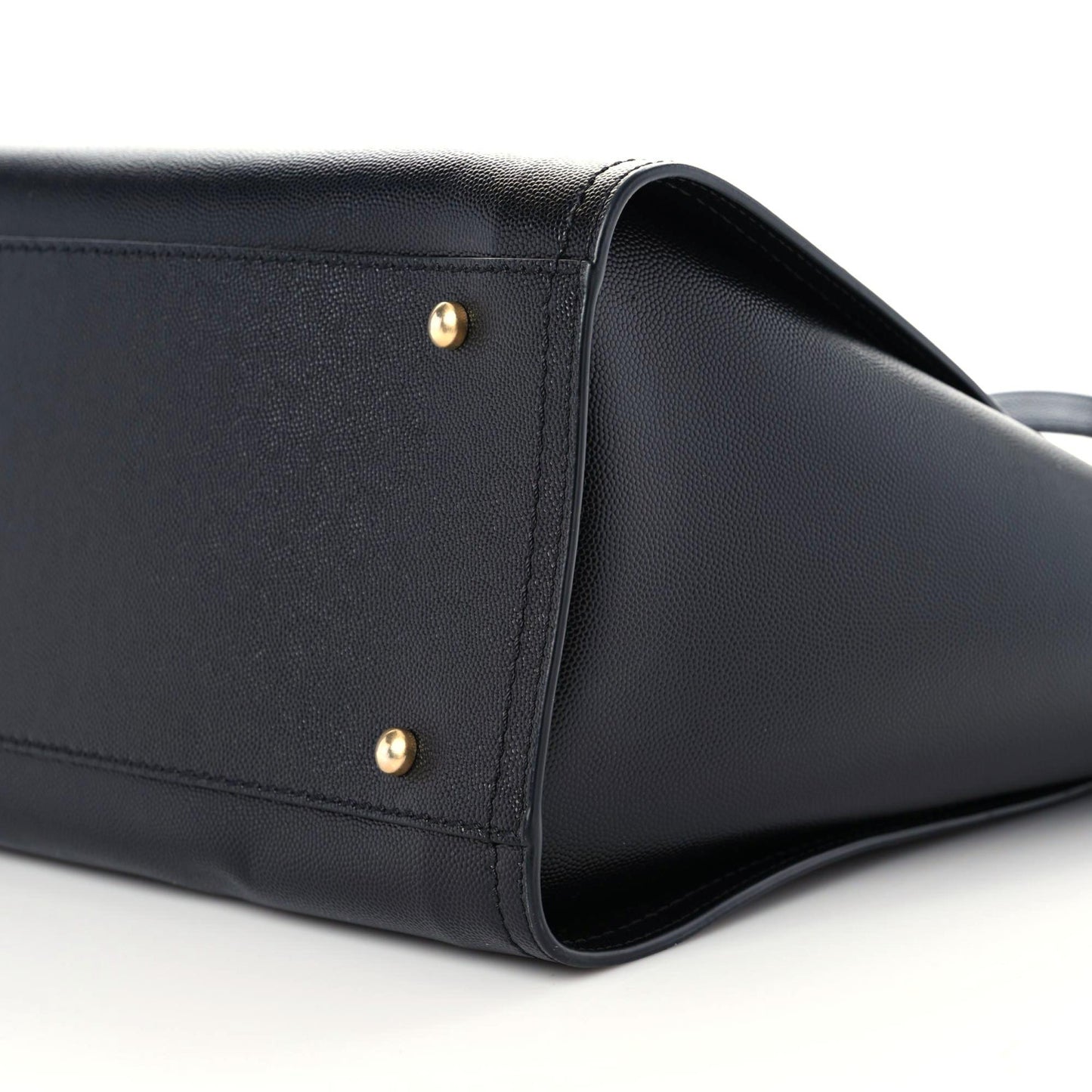 Caviar Small Studded Deauville Tote Black