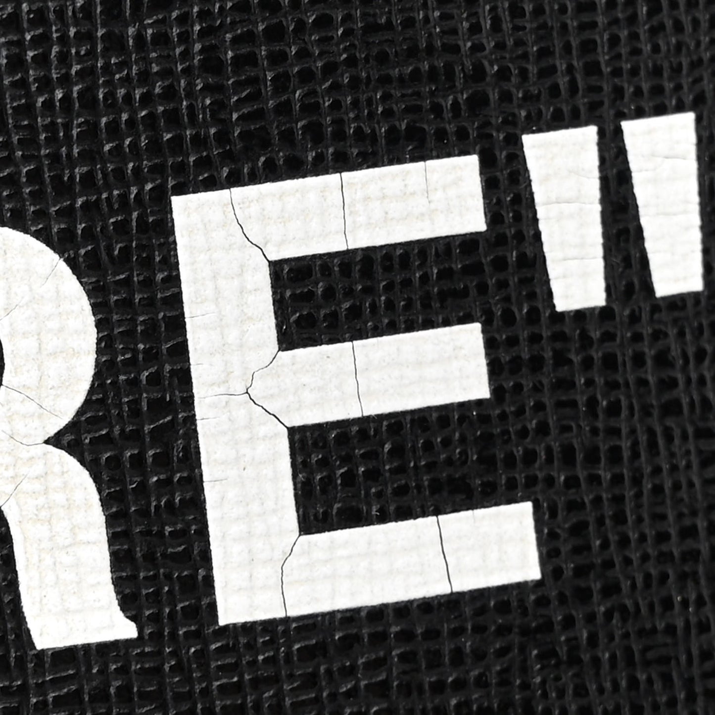 Saffiano Sculpture Binder Clip Shoulder Bag Black