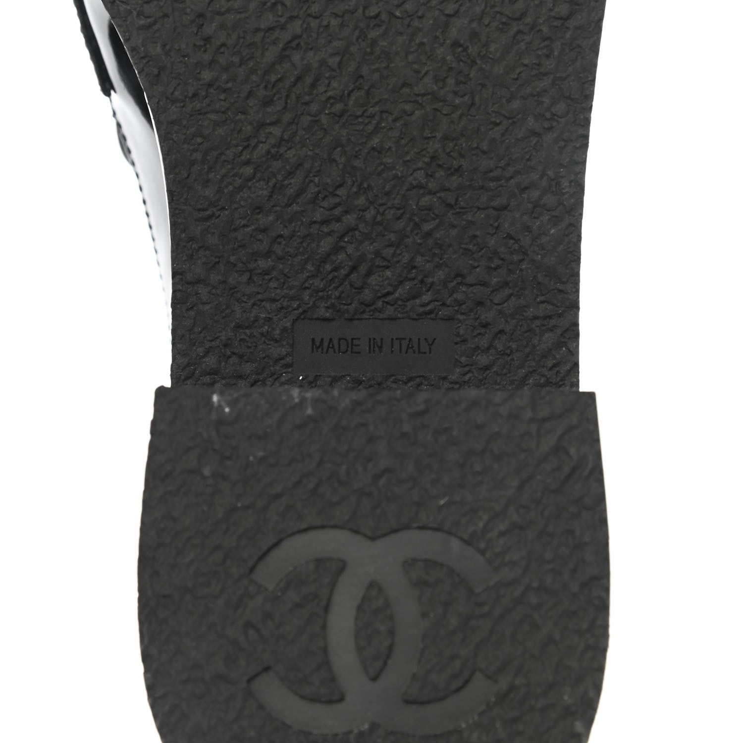 Chanel Patent Lambskin CC Chain Mocassin Loafers 38.5 Black 6 of 8