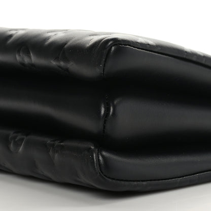 Louis Vuitton Lambskin Embossed Monogram Coussin PM Black 9 of 9