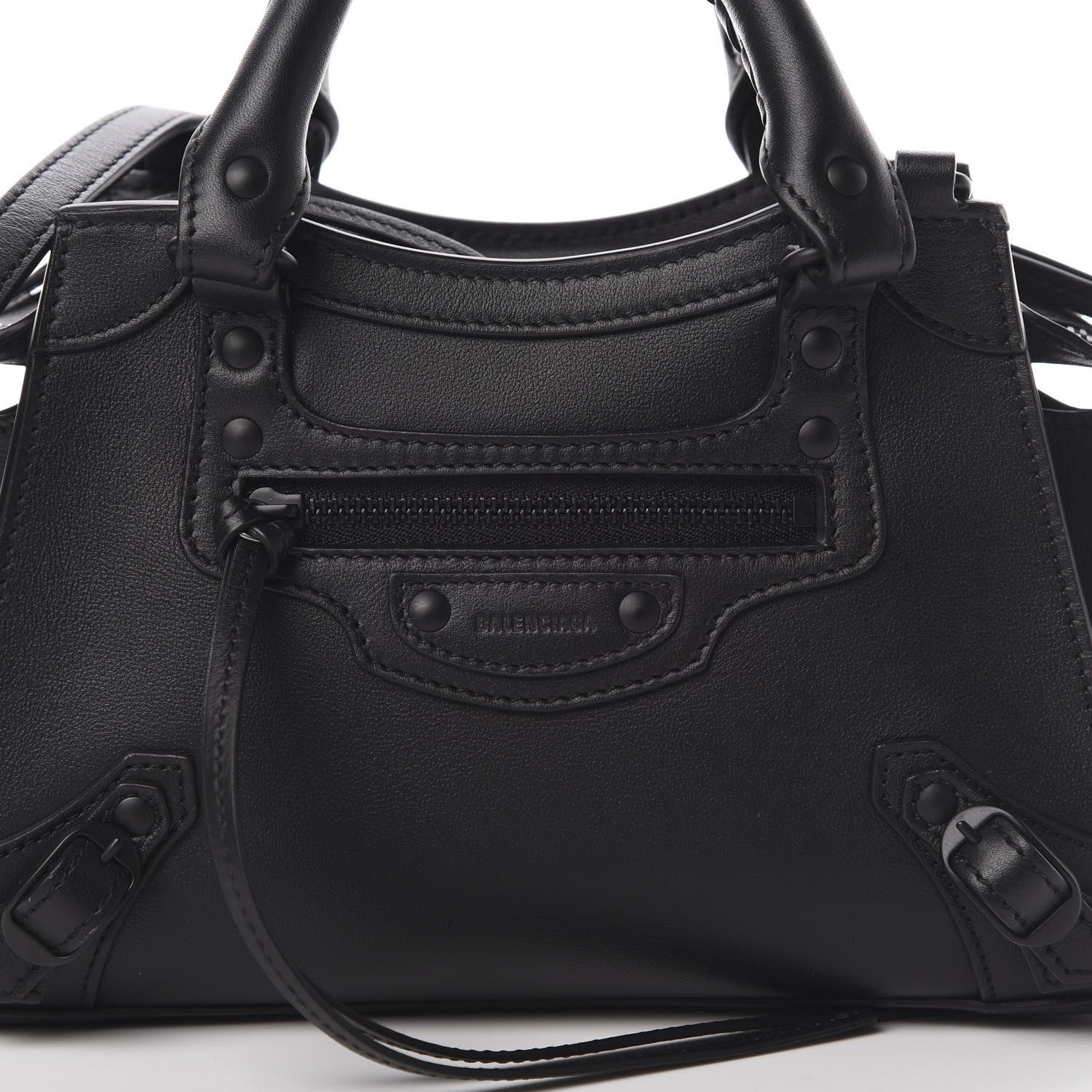 Balenciaga Smooth Calfskin Neo Classic Black Hardware Mini City Black 9 of 11