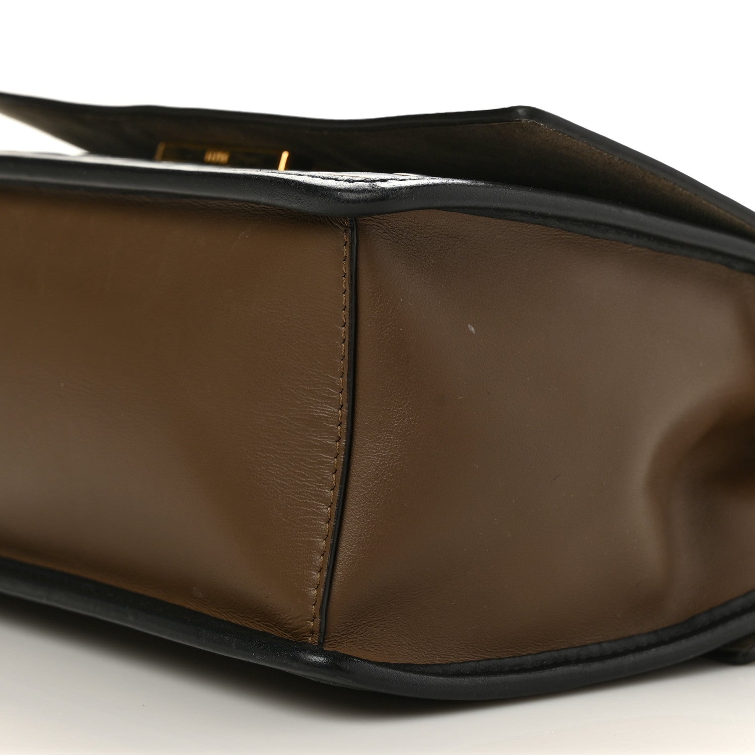 Fendi Vitello Century F is Fendi Bi-Color FF 1974 Embossed Kan I Shoulder Bag Maya Black 9 of 12