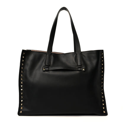 Valentino Garavani Nappa Medium Rockstud Soft Tote Black 1 of 9