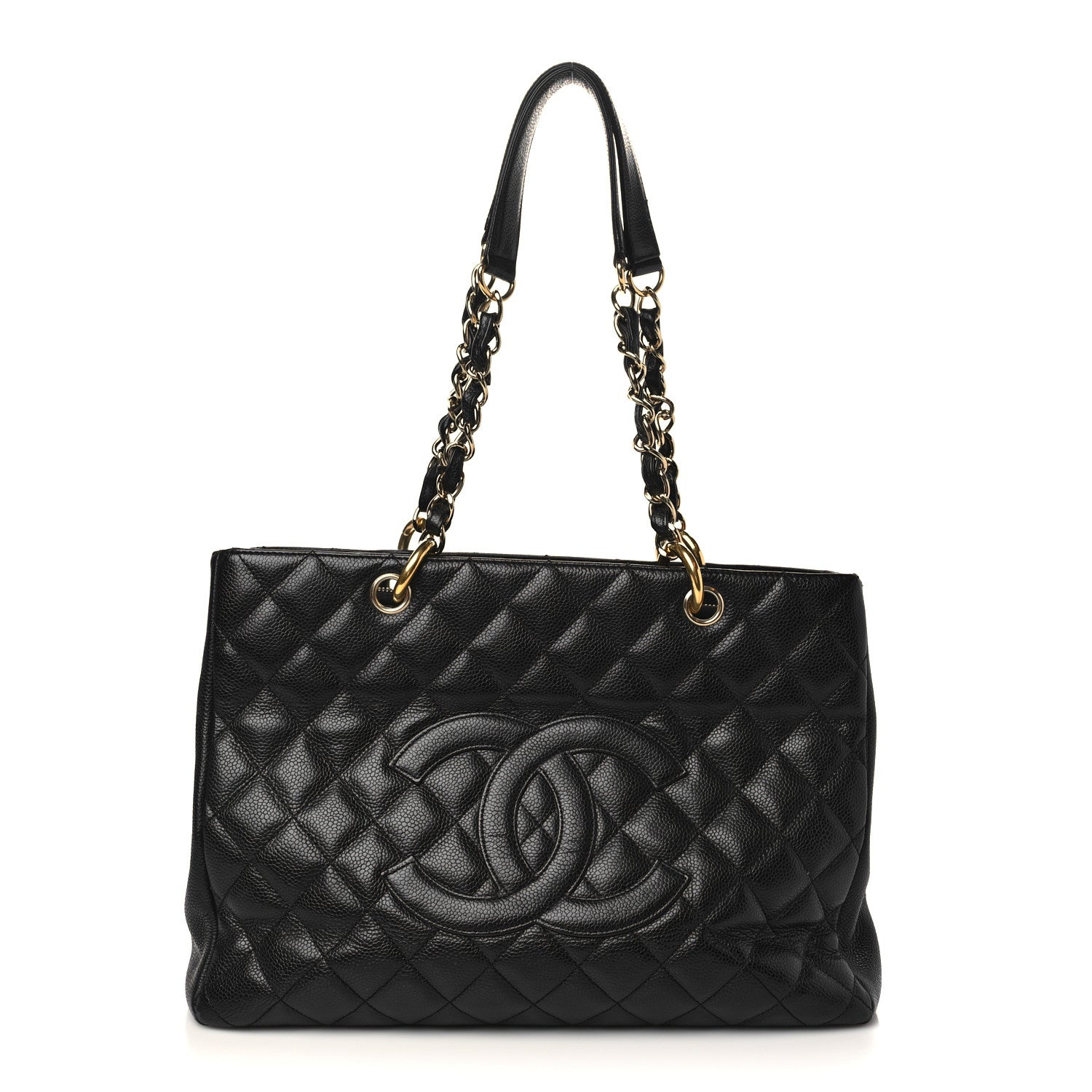 Chanel Caviar Quilted Grand Shopping Tote GST Black 1 of 9
