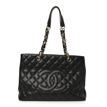 Chanel Caviar Quilted Grand Shopping Tote GST Black 1 of 9