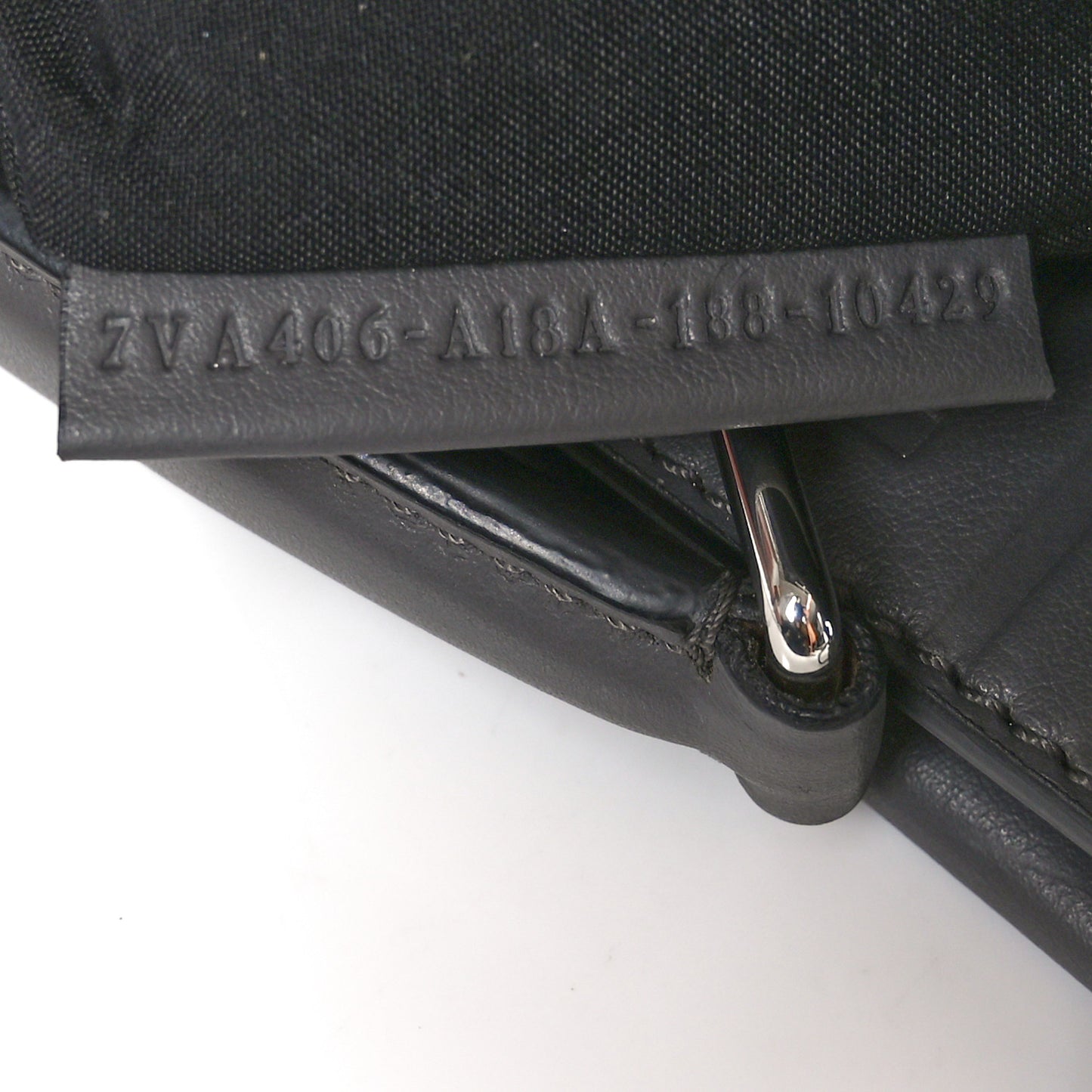 Vitello Grace FF 1974 Embossed Large Peekaboo Iconic Fit Satchel Anthracite