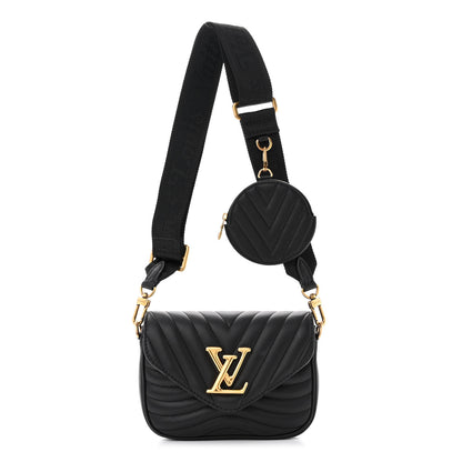 Louis Vuitton Calfskin New Wave Multi Pochette Black 1 of 9