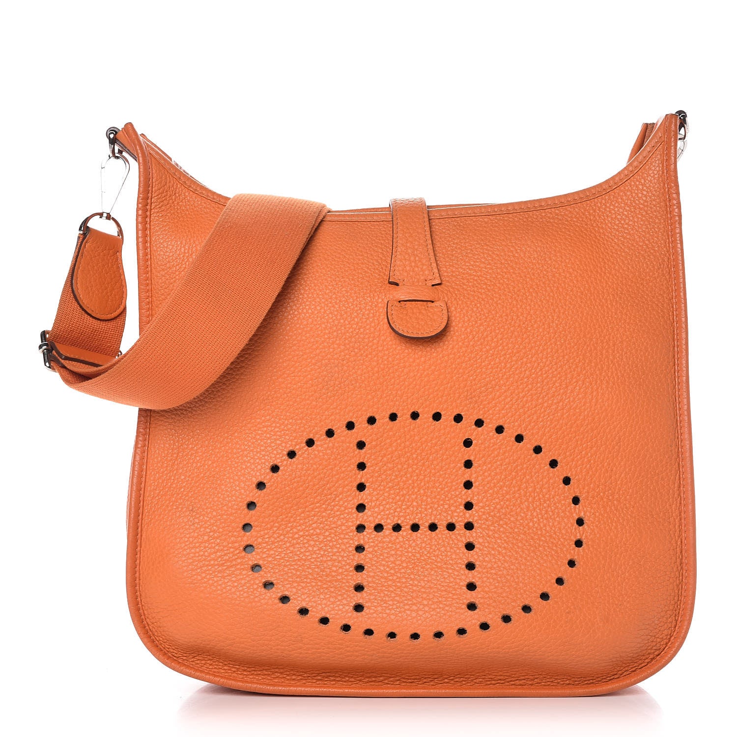 Hermes Taurillon Clemence Evelyne III GM Orange 1 of 21