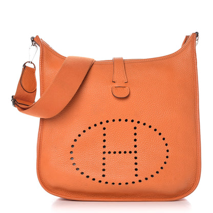 Hermes Taurillon Clemence Evelyne III GM Orange 1 of 21