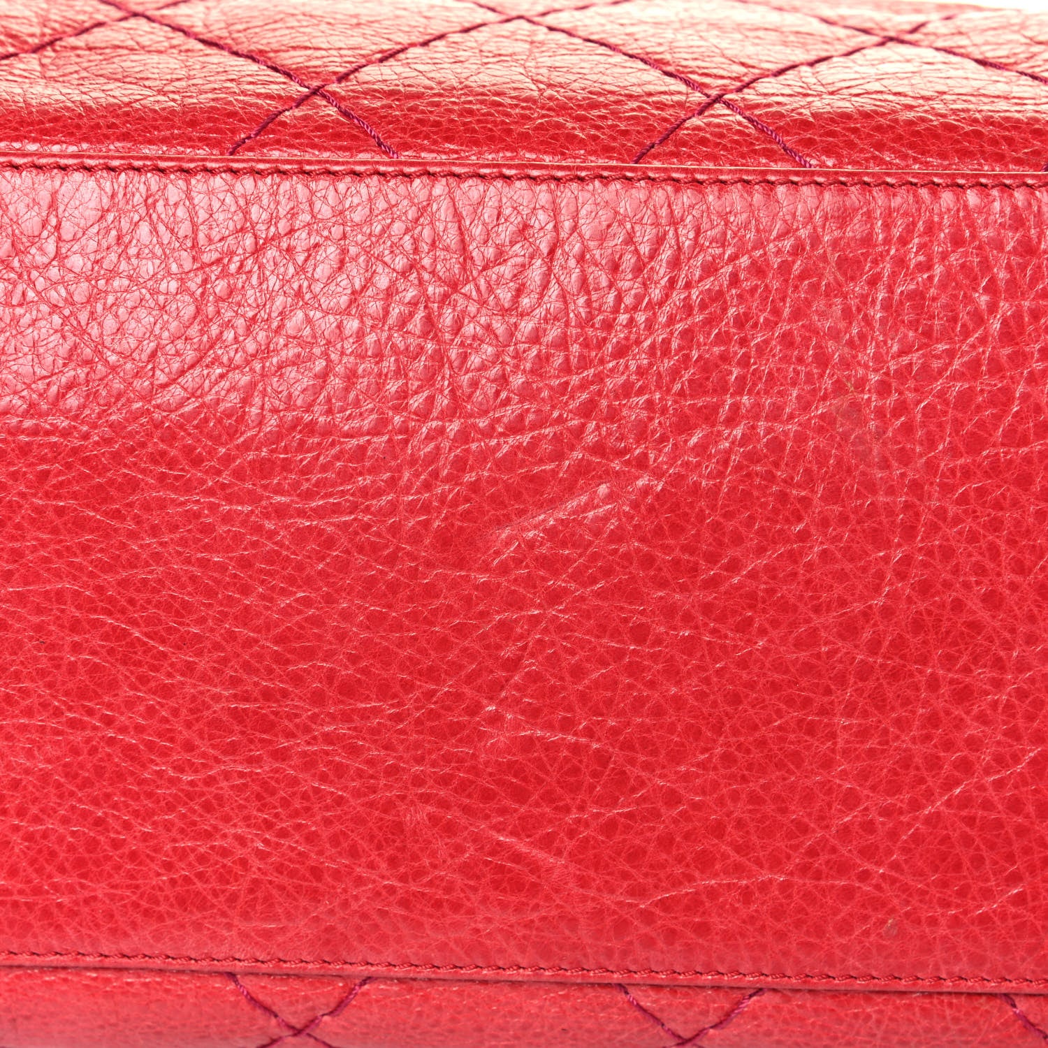 Chanel Glazed Calfskin Large On The Road Tote Red 15 of 16