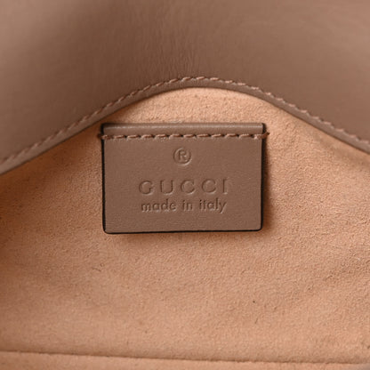 Gucci Calfskin Matelasse Super Mini GG Marmont Shoulder Bag Porcelain Rose 6 of 17