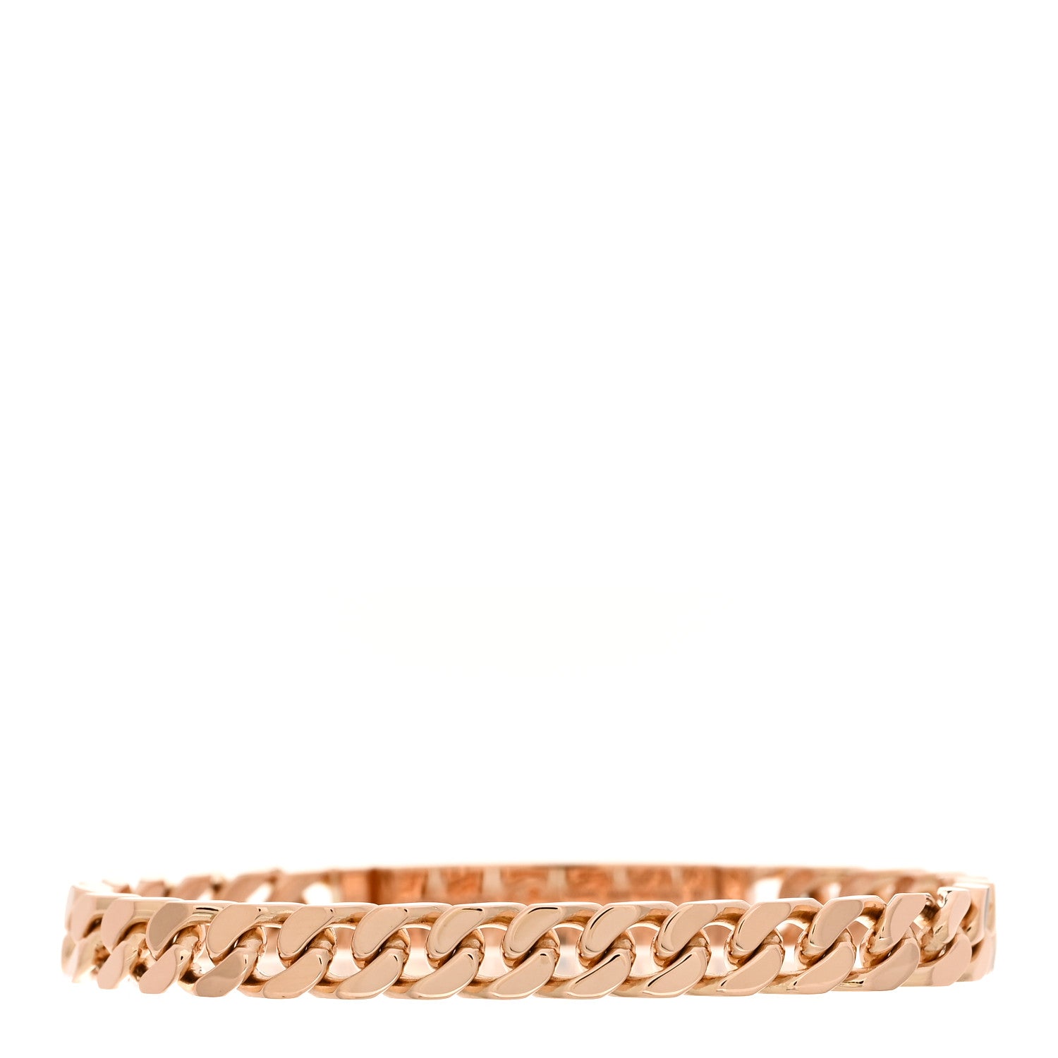 Hermes 18K Rose Gold Diamond PM Kelly Chaine Bracelet SH 2 of 4