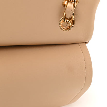 Chanel Lambskin Quilted Jumbo Double Flap Beige 19 of 19