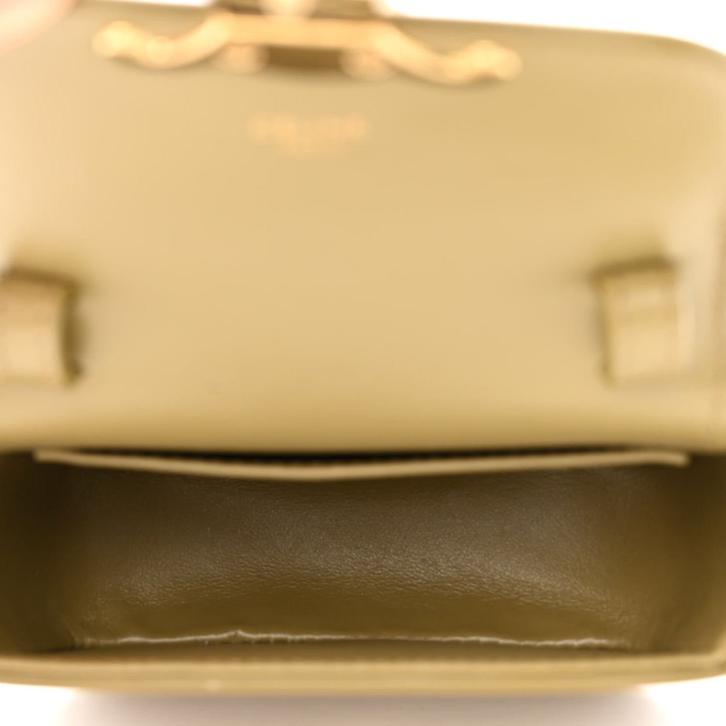 Shiny Calfskin Mini Triomphe Olive