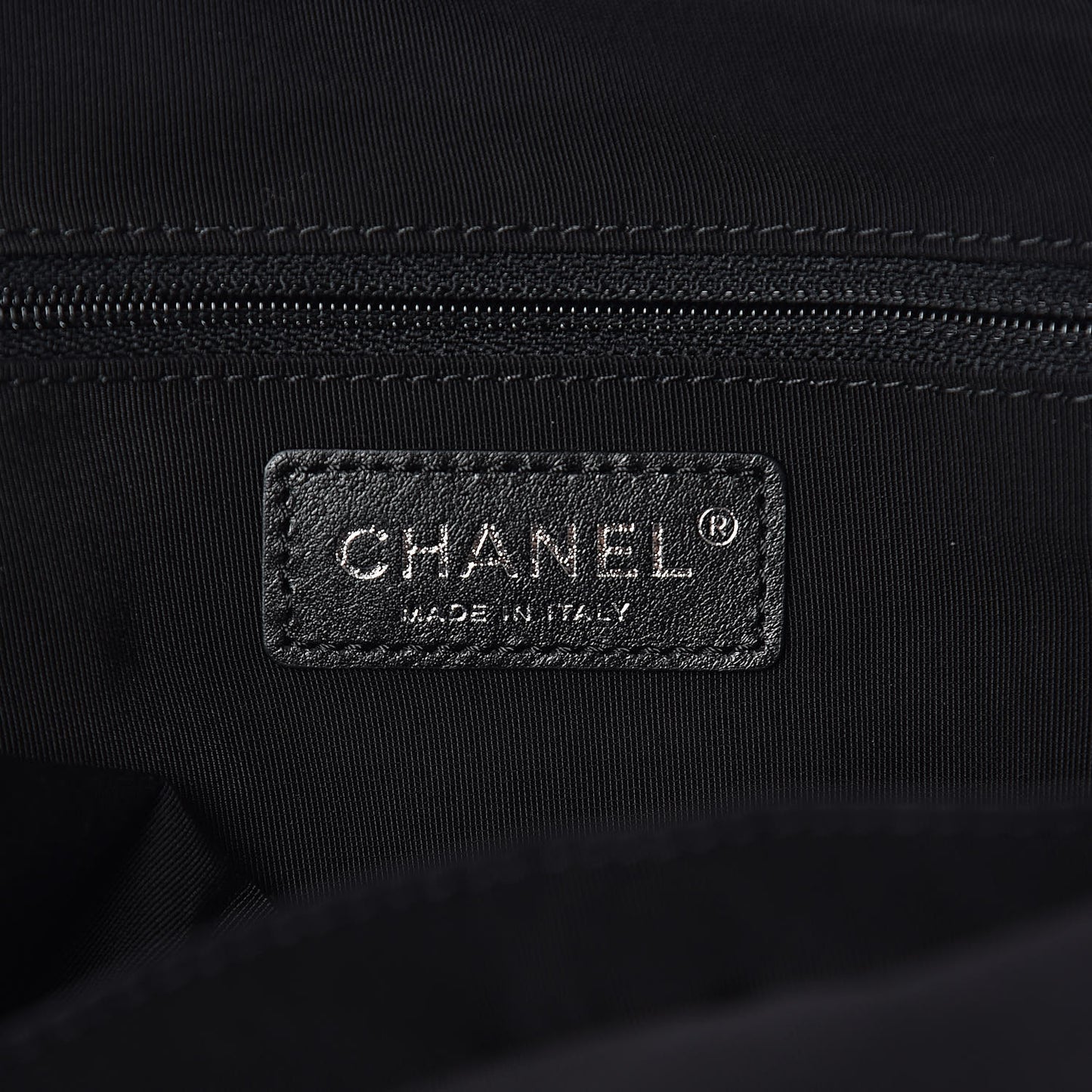 Aged Calfskin Chevron Large Soft Bowling Bag Black