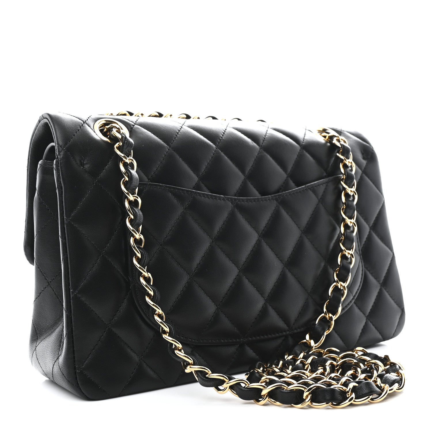 Chanel Lambskin Quilted Small Double Flap Black 3 of 10