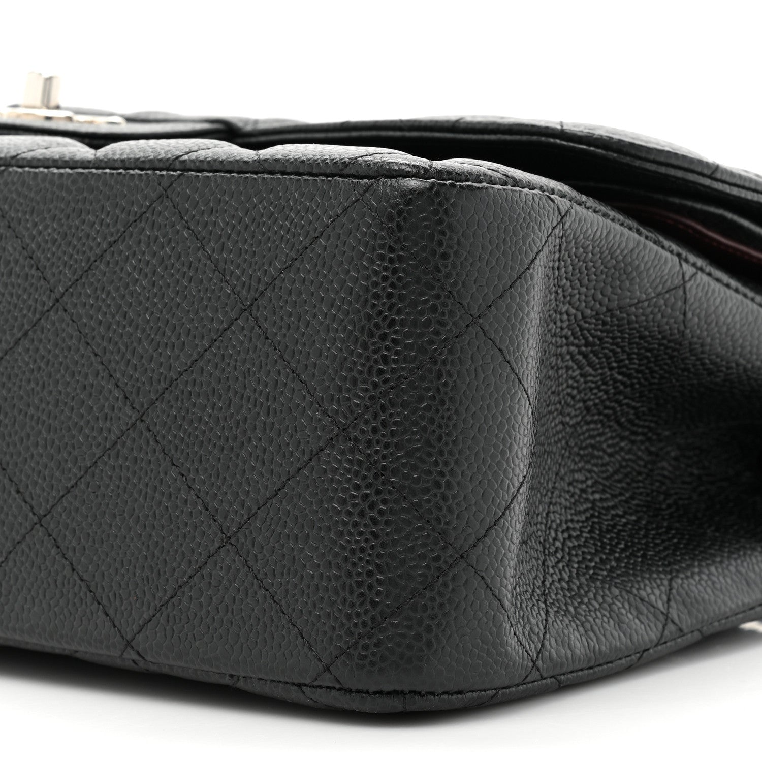 Chanel Caviar Quilted Jumbo Double Flap Black 8 of 10