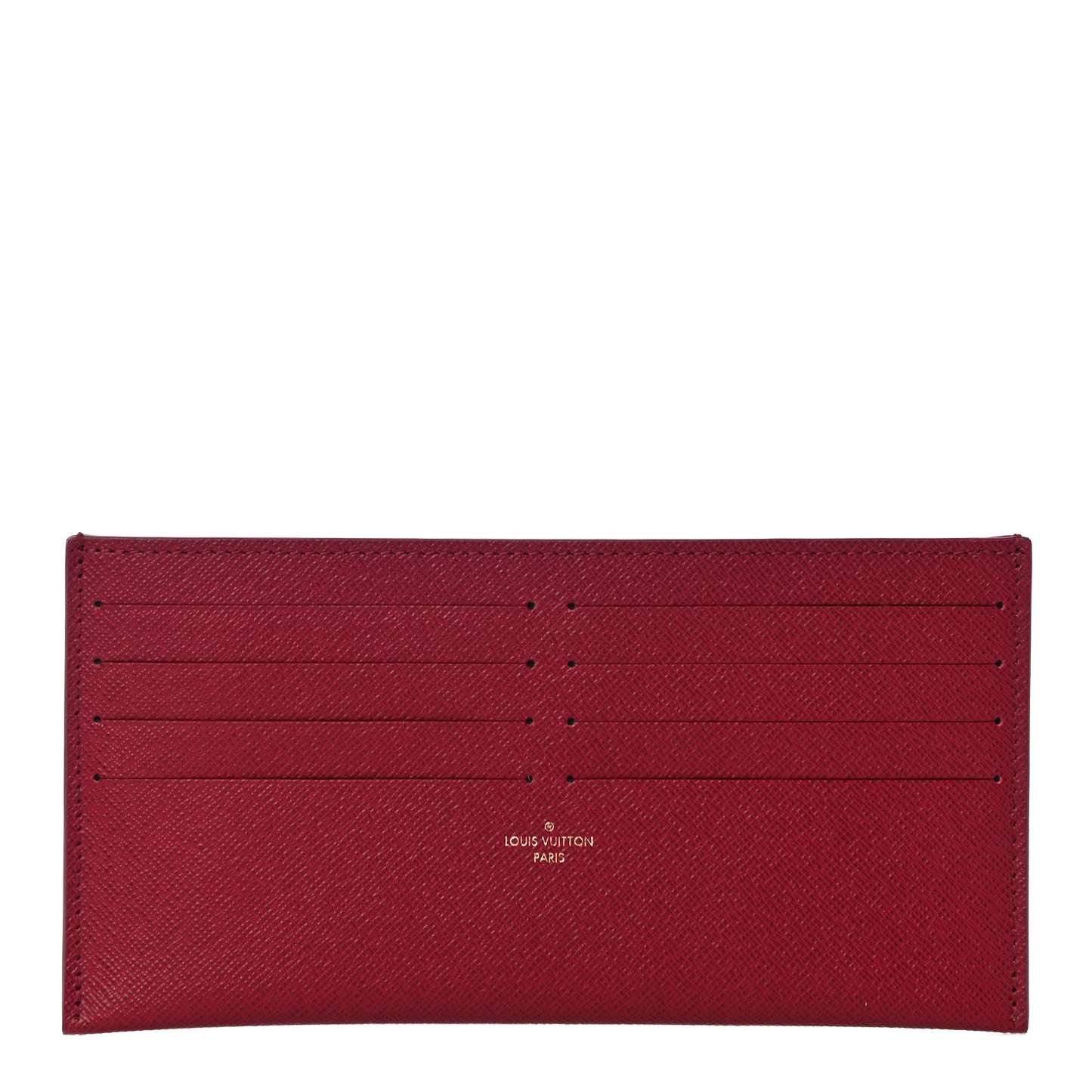 Calfskin Felicie Card Holder Insert Fuchsia