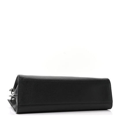 Saint Laurent Grained Calfskin Large Thin Sac De Jour Black 4 of 10