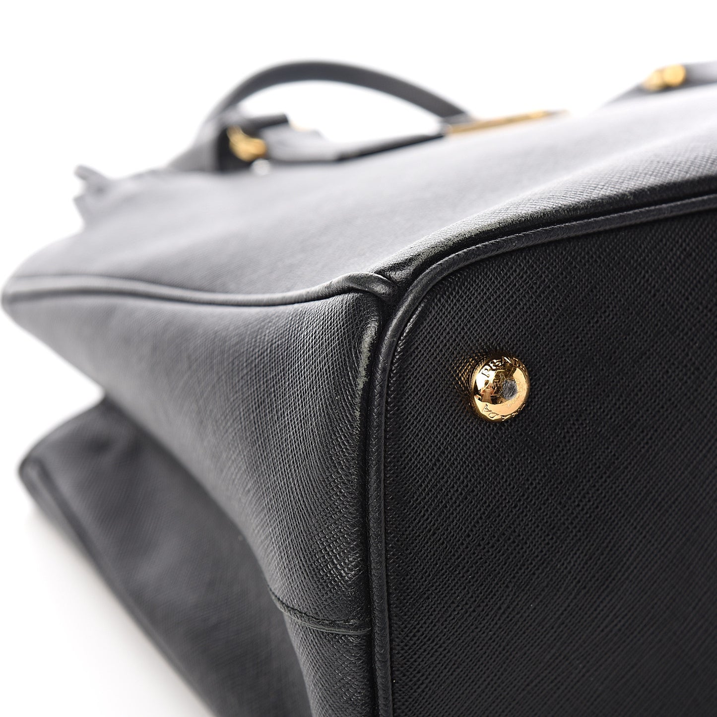 Saffiano Lux Medium Tote Black