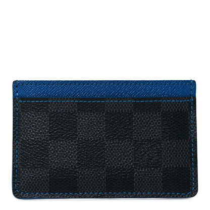 Louis Vuitton Damier Graphite Card Holder Blue 1 of 7