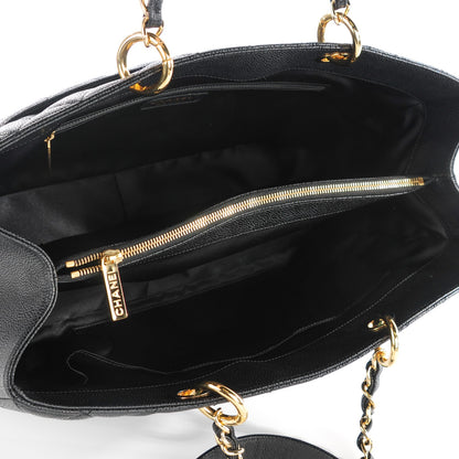 Chanel Caviar Quilted XL Grand Shopping Tote GST Black 7 of 7
