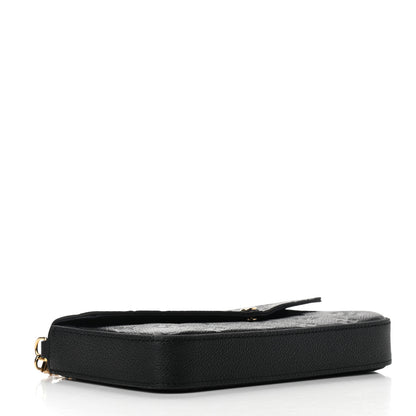 Louis Vuitton Empreinte Pochette Felicie Chain Wallet Black 5 of 9