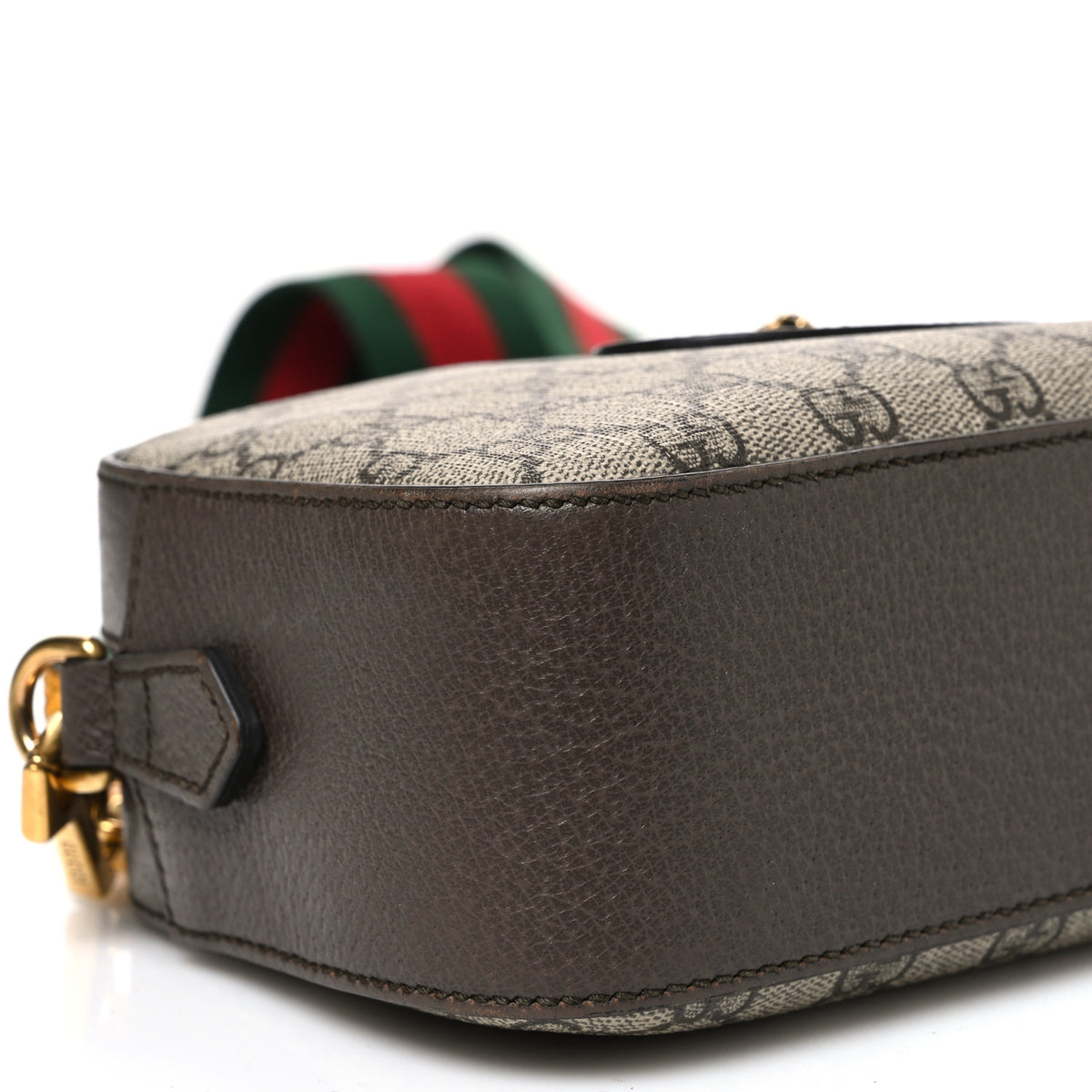 Gucci GG Supreme Monogram Web Neo Vintage Shoulder Bag Beige New Acero Crop 9 of 11