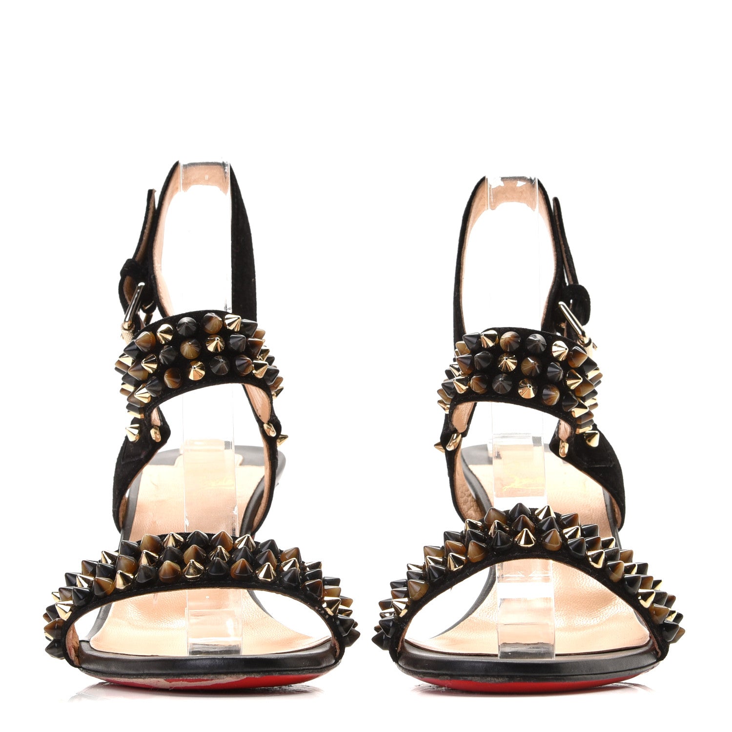 Christian Louboutin Veau Velours Bikee Bike 70 Sandals 37.5 Black 4 of 6